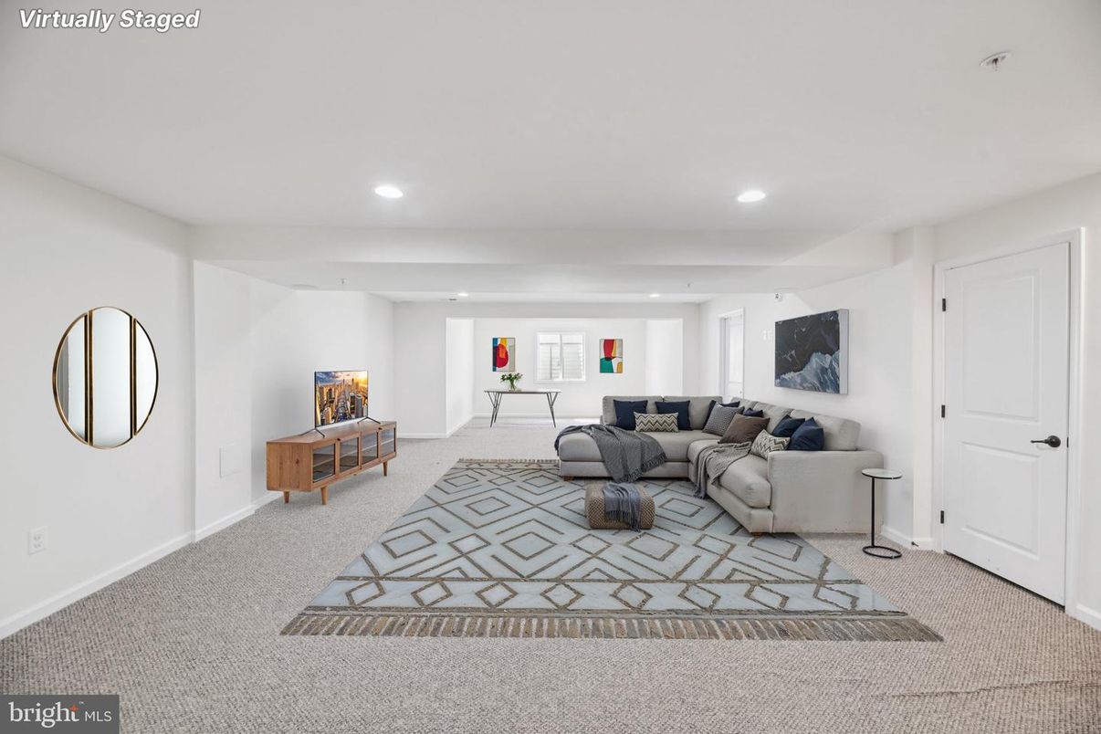 Interior, Living room, Recessed Lighting