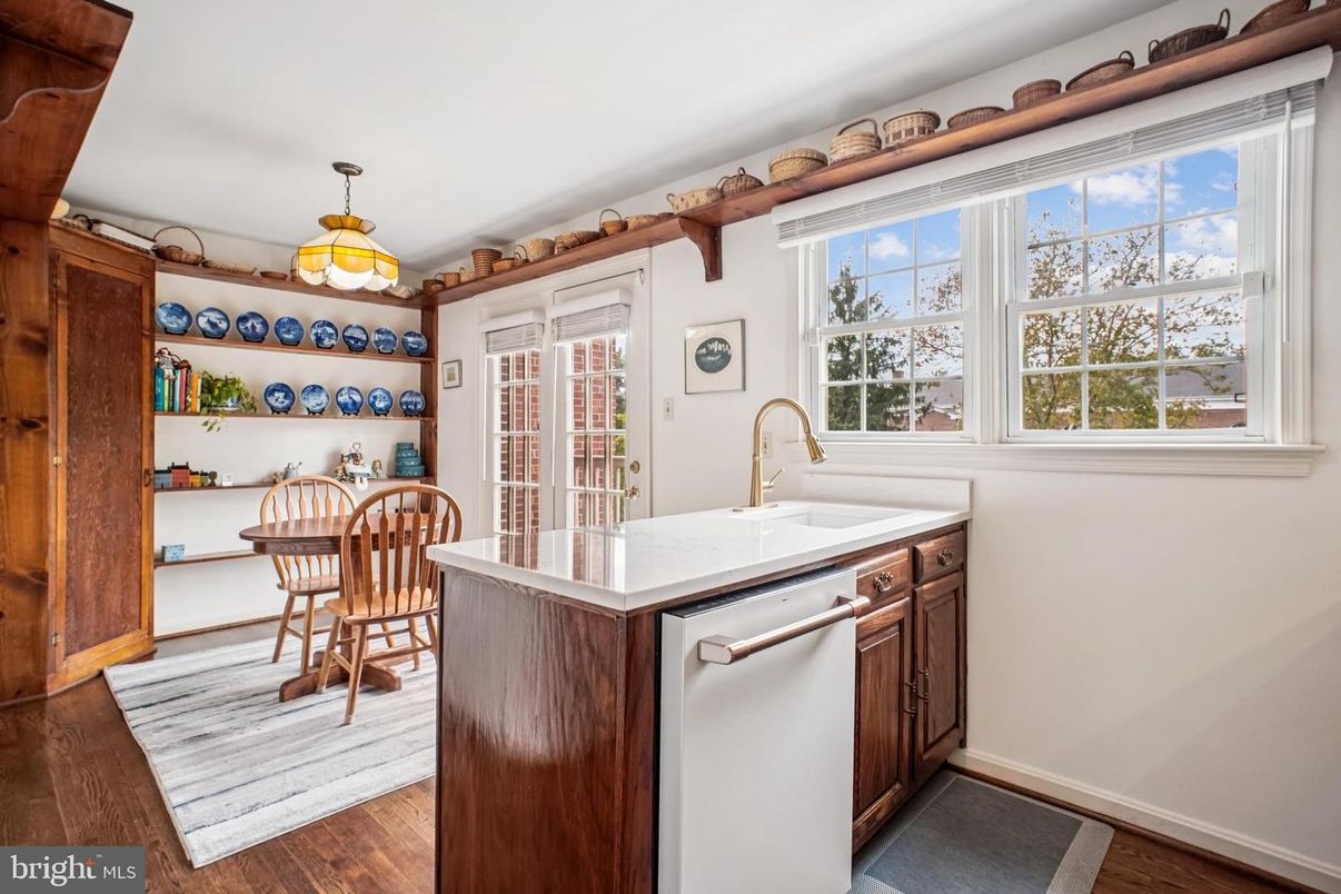 Interior, Kitchen, Wood Texture Flooring