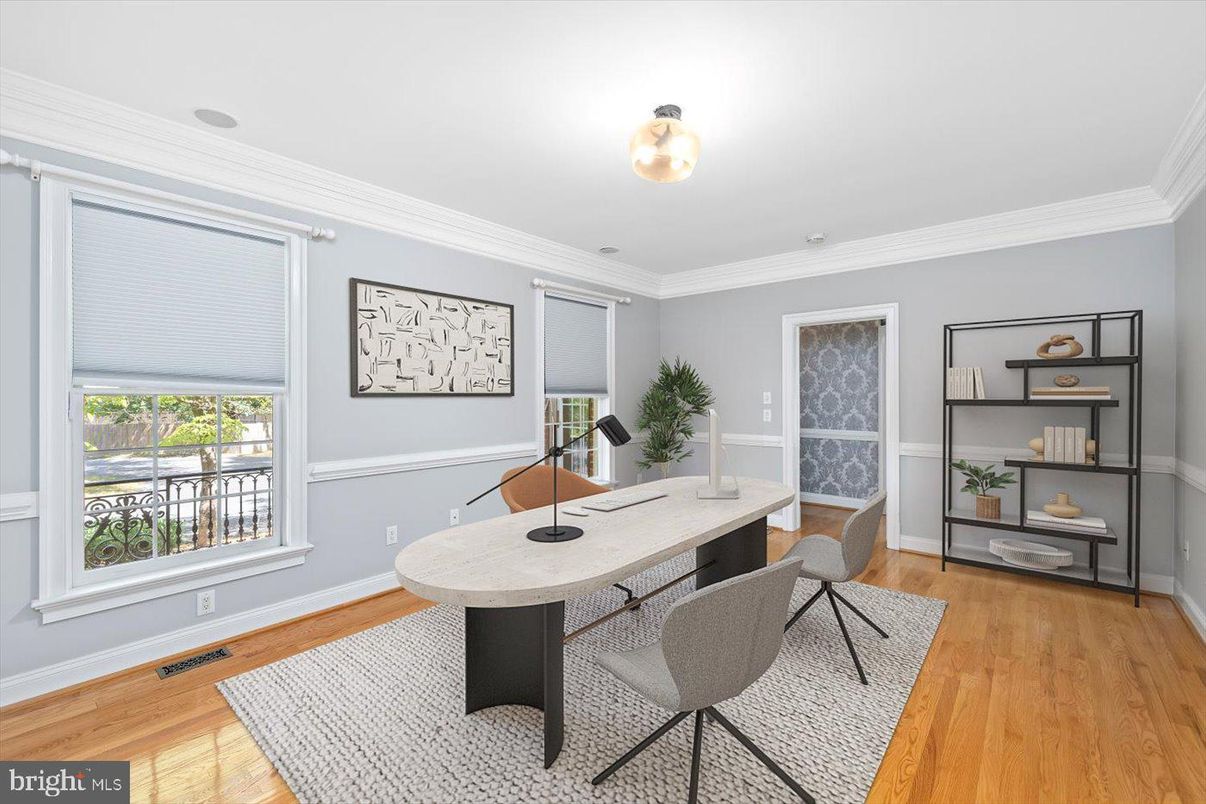 Home Office, Interior, Wood Texture Flooring