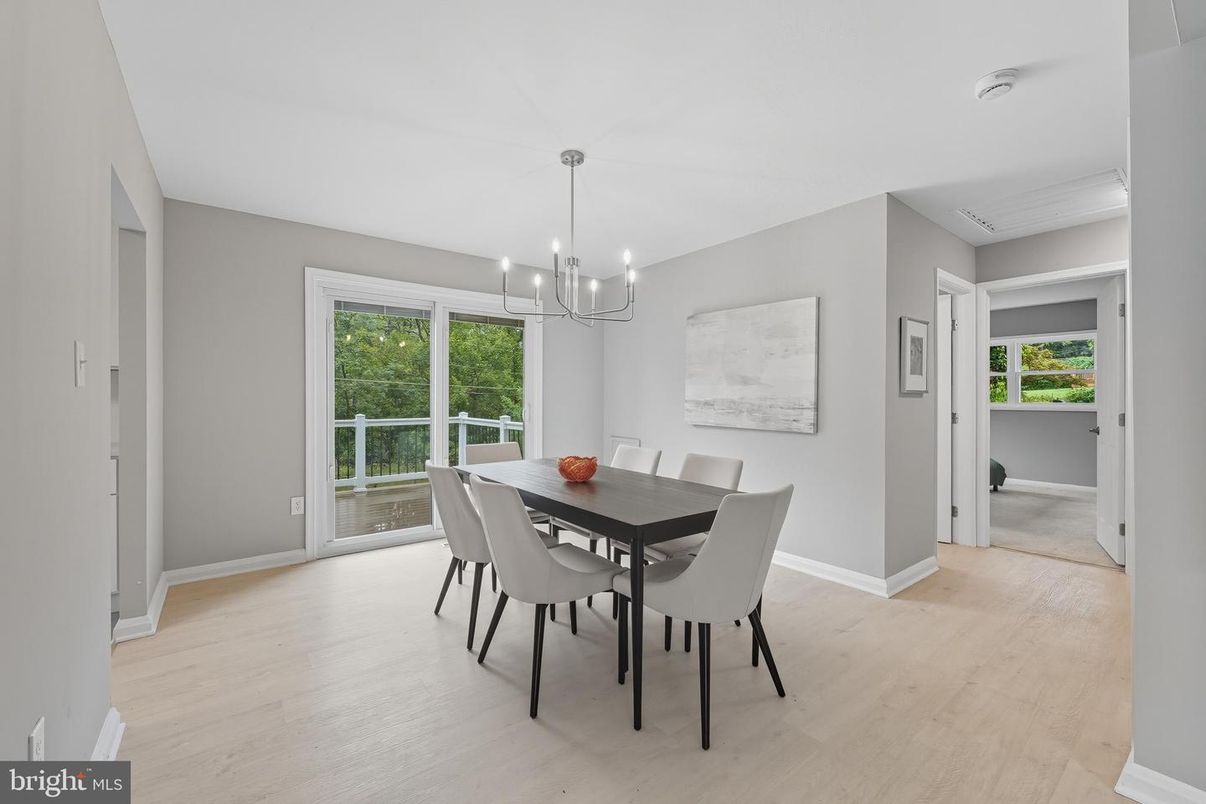 Chandelier, Dining room, Interior, Pendant Lights, Wood Texture Flooring