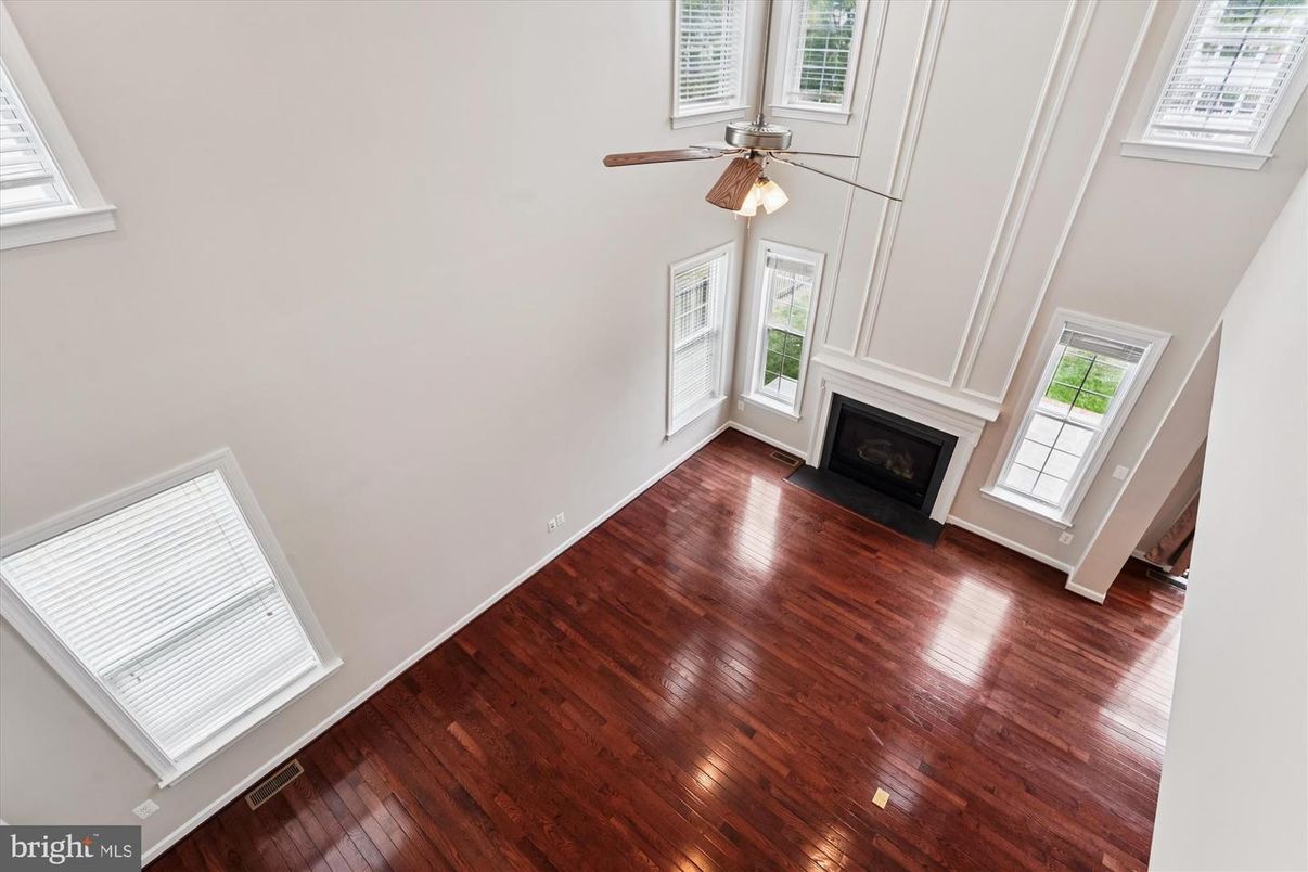 Empty room, Fireplace, Interior, Wood Texture Flooring