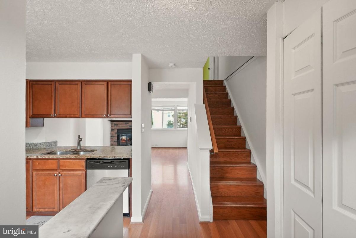 Interior, Kitchen, Wood Texture Flooring