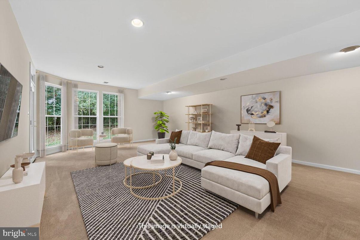 Interior, Living room, Recessed Lighting