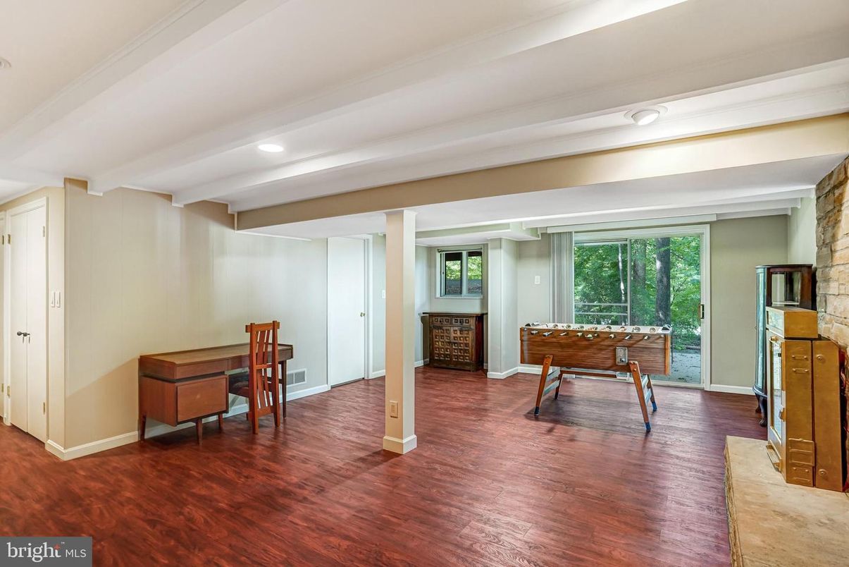 Game Room, Interior, Recessed Lighting, Wood Texture Flooring