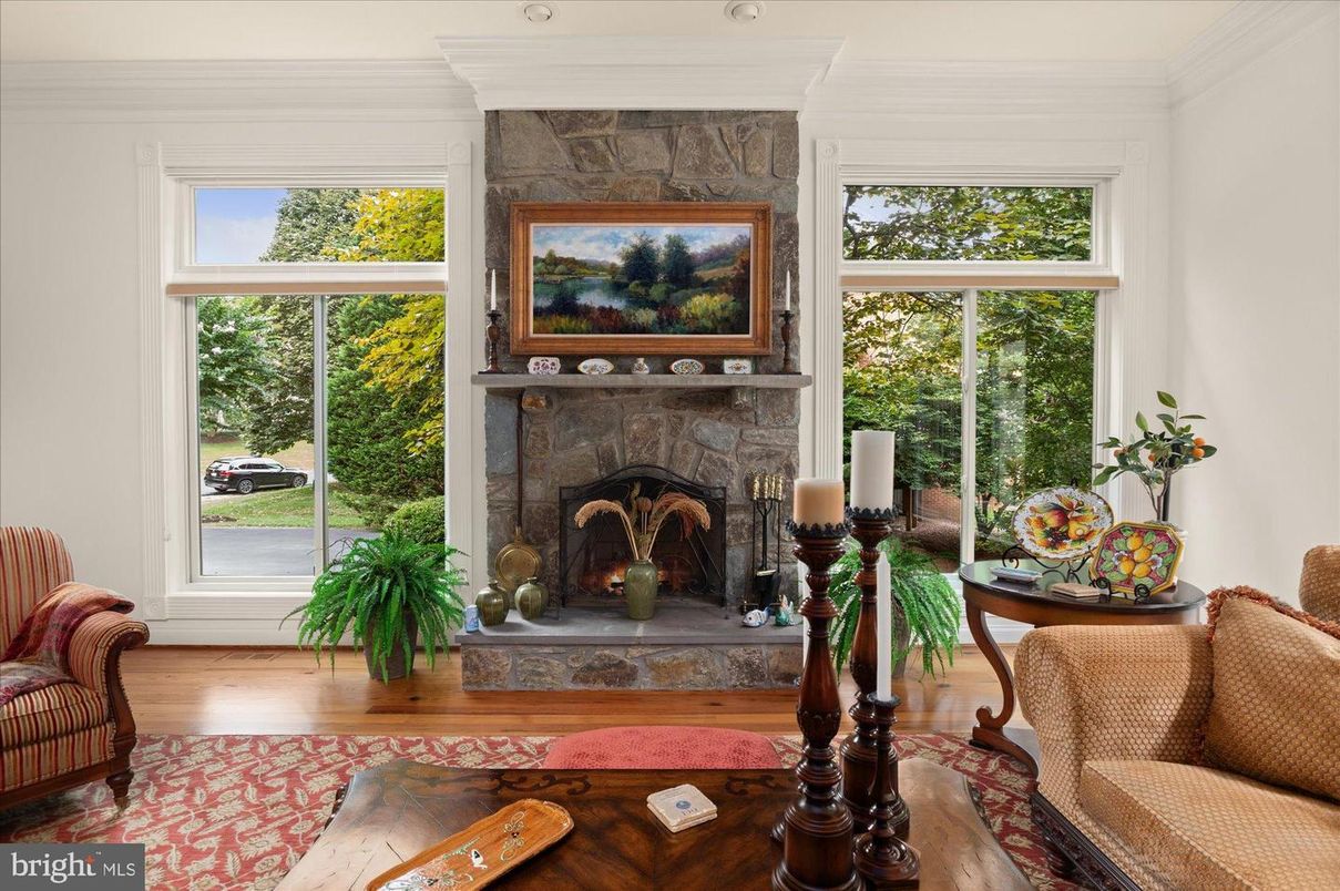 Fireplace, Interior, Wood Texture Flooring