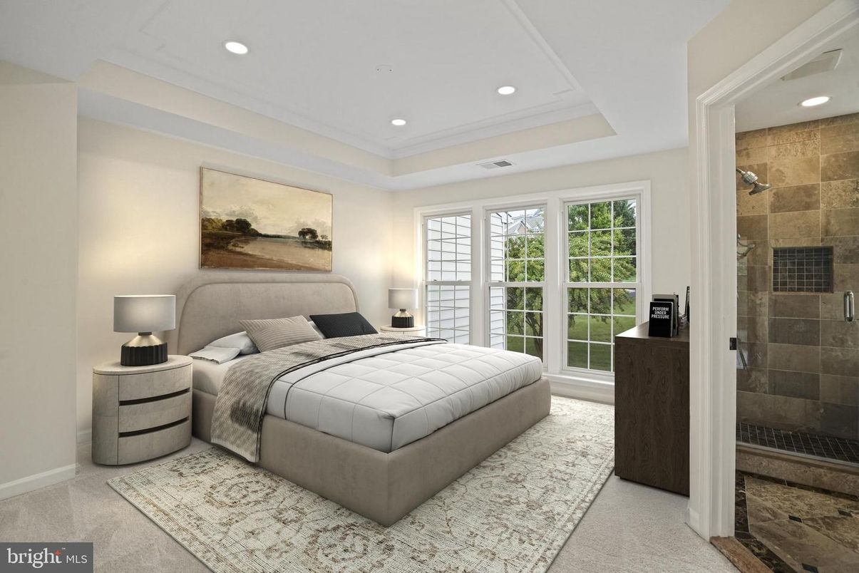 Bedroom, Interior, Recessed Lighting