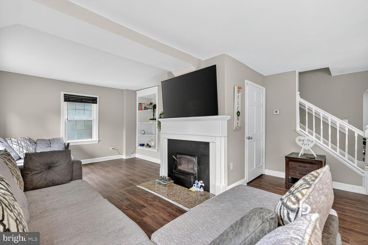 Fireplace, Interior, Living room, Wood Texture Flooring