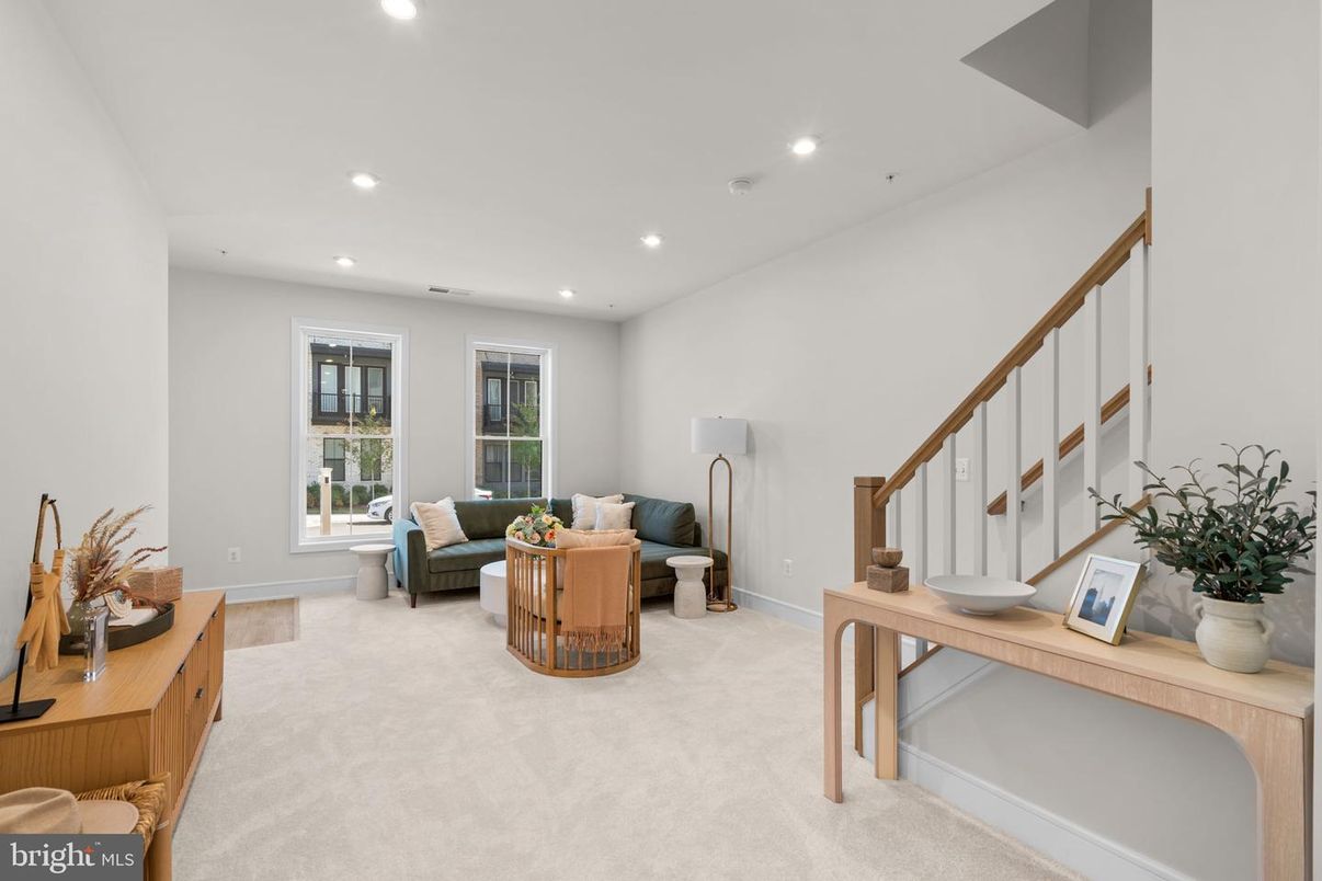 Interior, Living room, Recessed Lighting