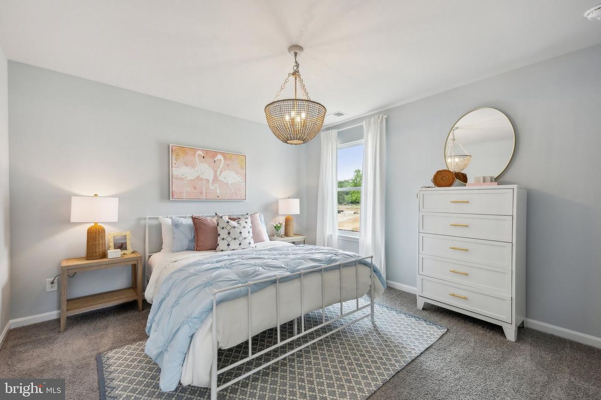 Bedroom, Interior, Pendant Lights