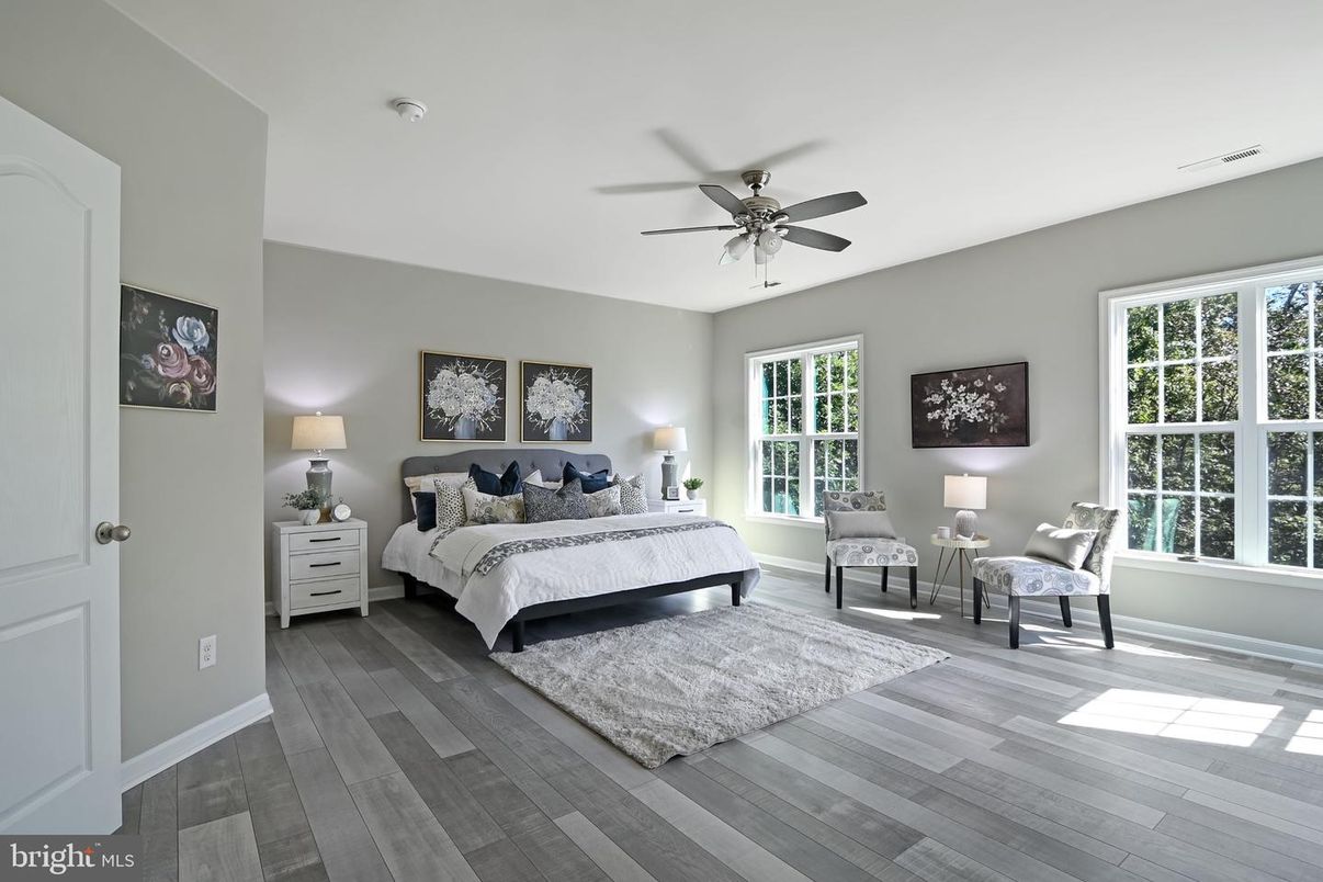 Bedroom, Interior, Wood Texture Flooring
