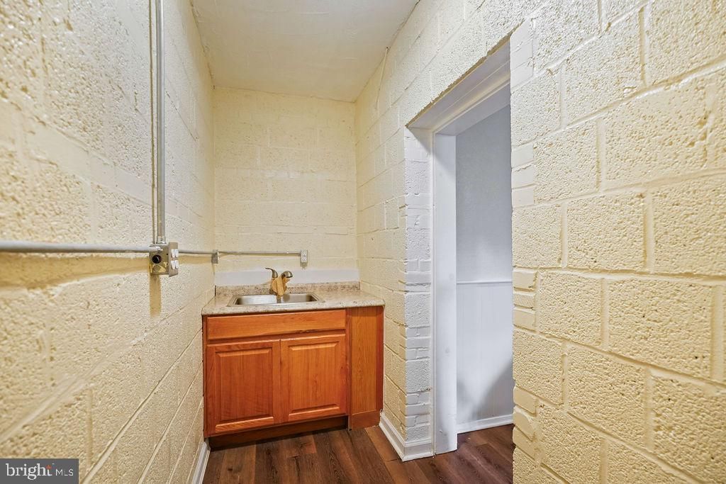 Interior, Stone Walls, Wood Texture Flooring