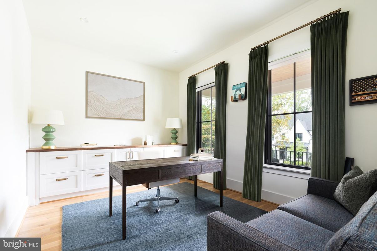 Home Office, Interior, Wood Texture Flooring