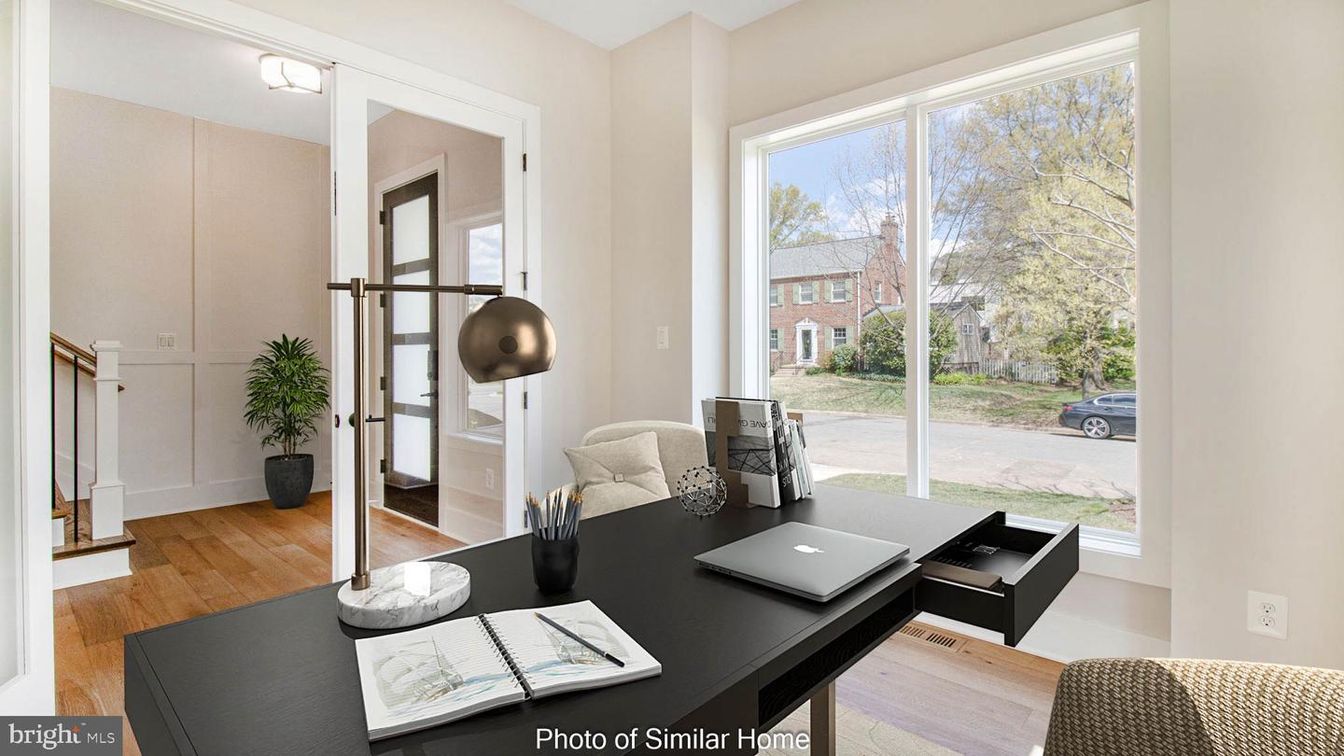 Home Office, Interior, Wood Texture Flooring