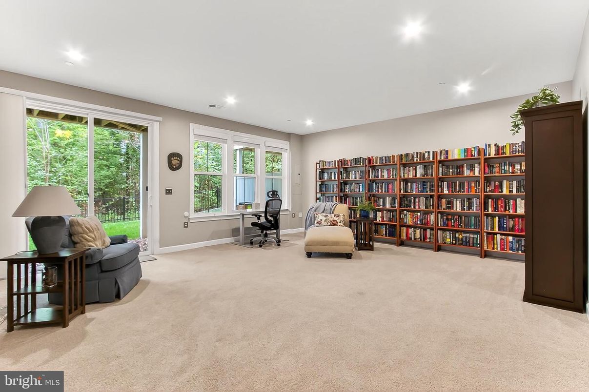 Home Office, Interior, Recessed Lighting