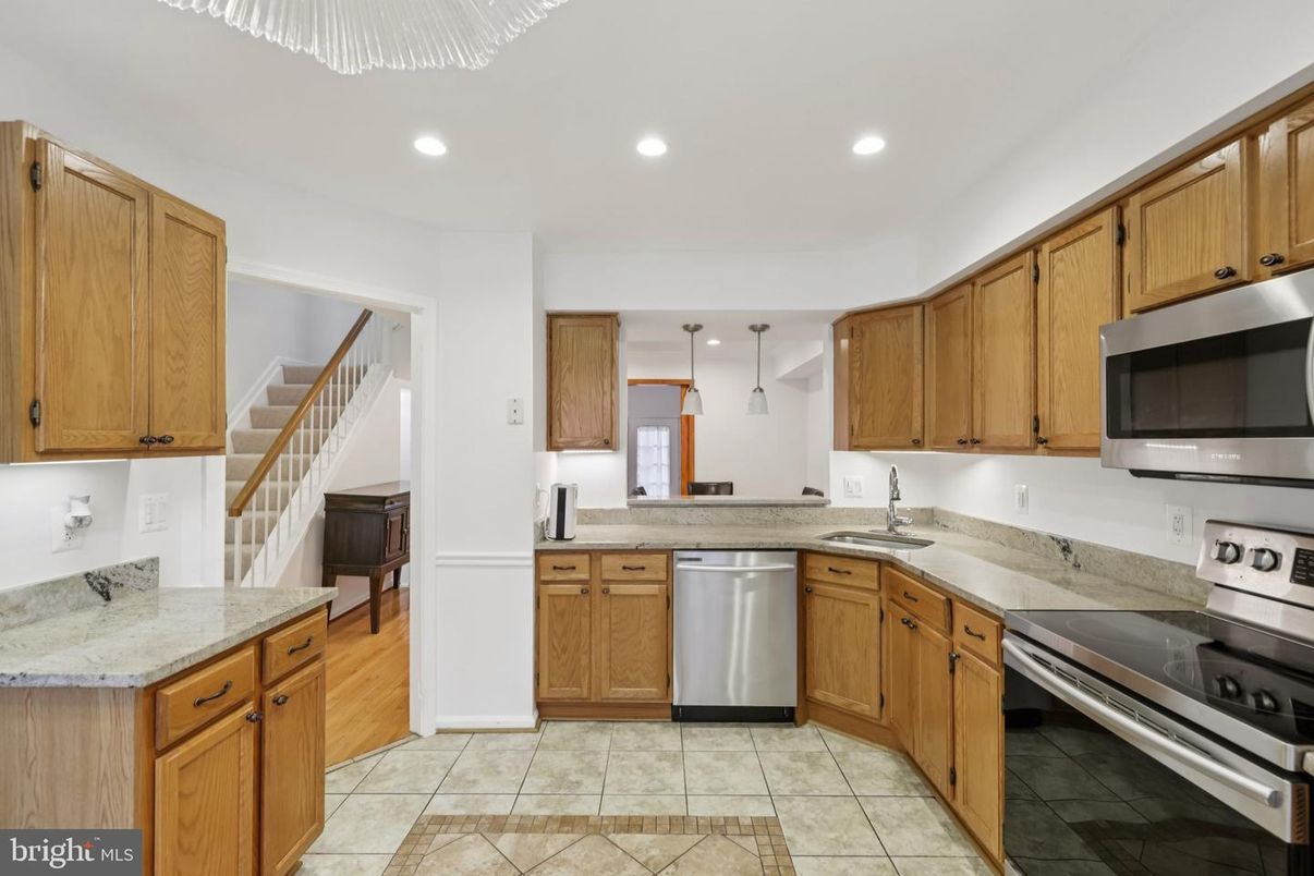 Interior, Kitchen, Recessed Lighting, Stainless Steel Appliances