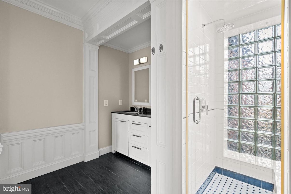 Bathroom, Interior, Wood Texture Flooring