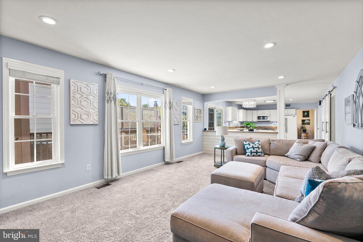 Interior, Kitchen, Living room, Recessed Lighting