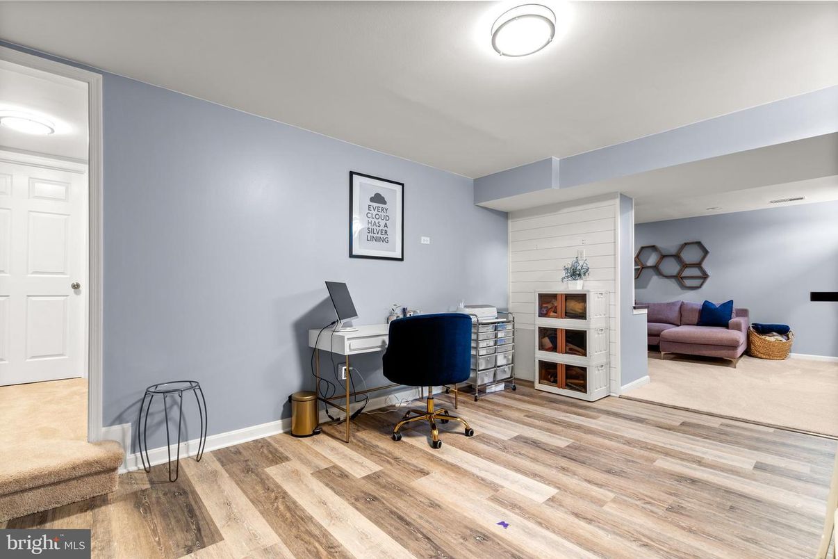 Home Office, Interior, Wood Texture Flooring