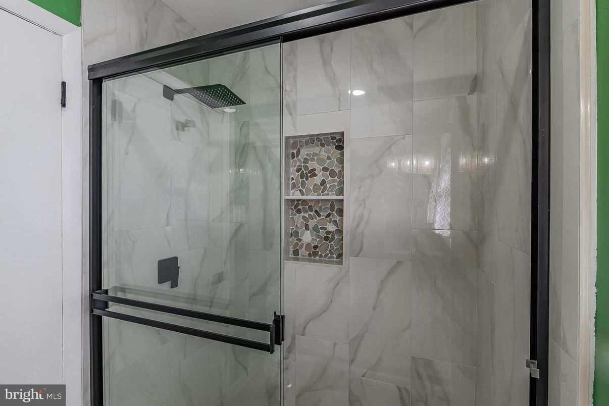 Bathroom, Glass Shower, Interior, Marble Walls