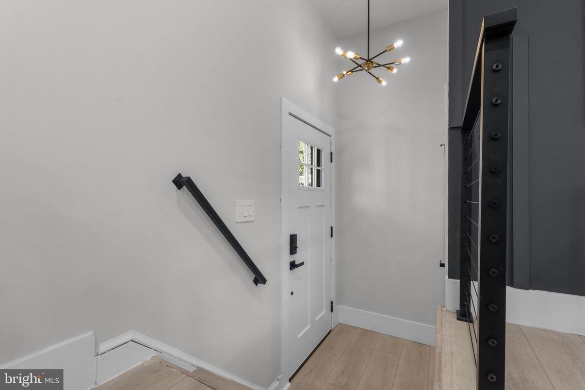 Elevator, Interior, Pendant Lights, Wood Texture Flooring