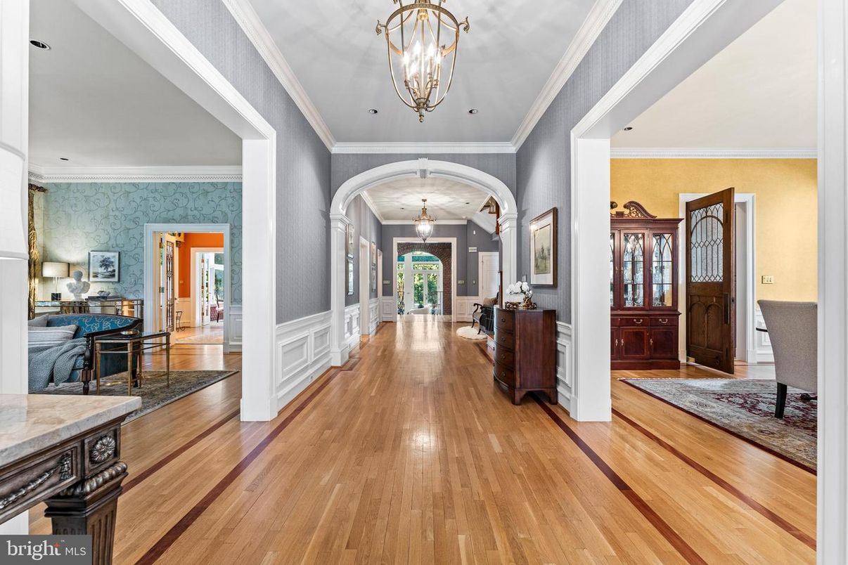 Chandelier, Interior, Pendant Lights, Wood Texture Flooring