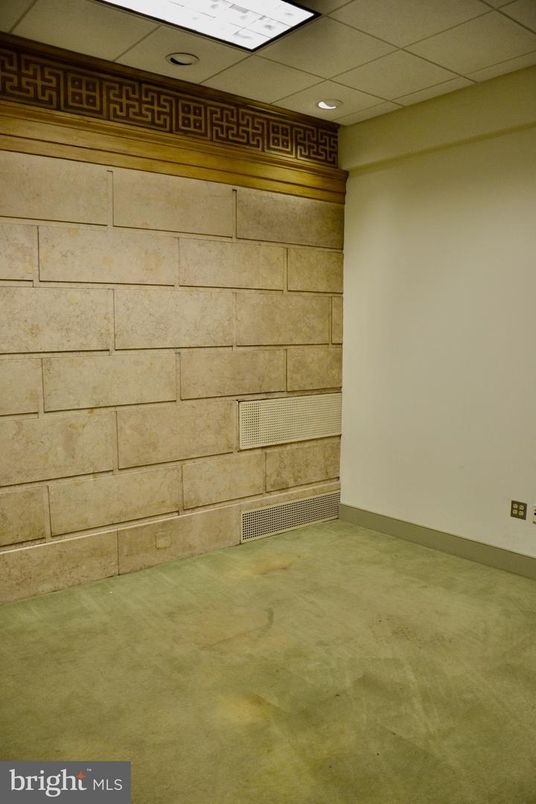 Empty room, Interior, Recessed Lighting, Stone Walls