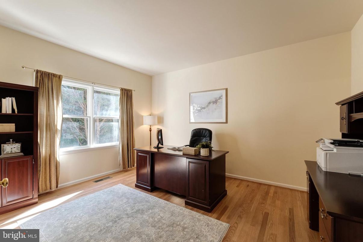 Home Office, Interior, Wood Texture Flooring