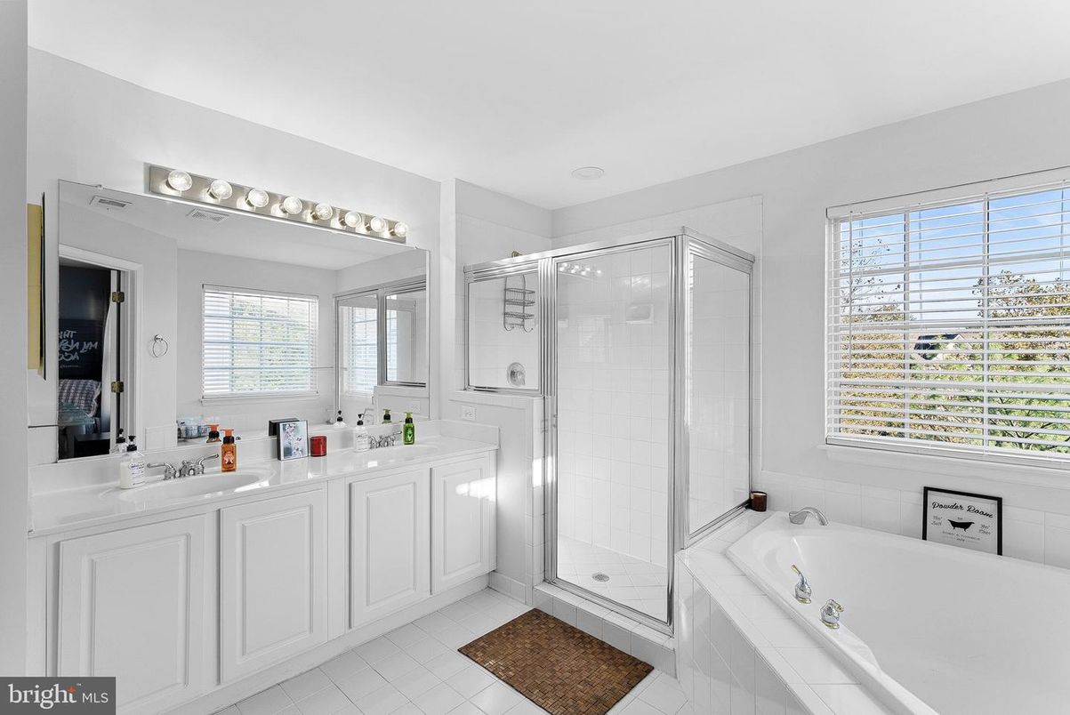 Bathroom, Dual Sink Vanities, Glass Shower, Interior