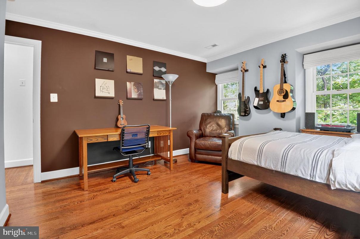 Bedroom, Home Office, Interior, Wood Texture Flooring
