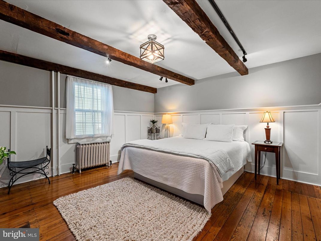 Bedroom, Interior, Wooden Beams, Wood Texture Flooring