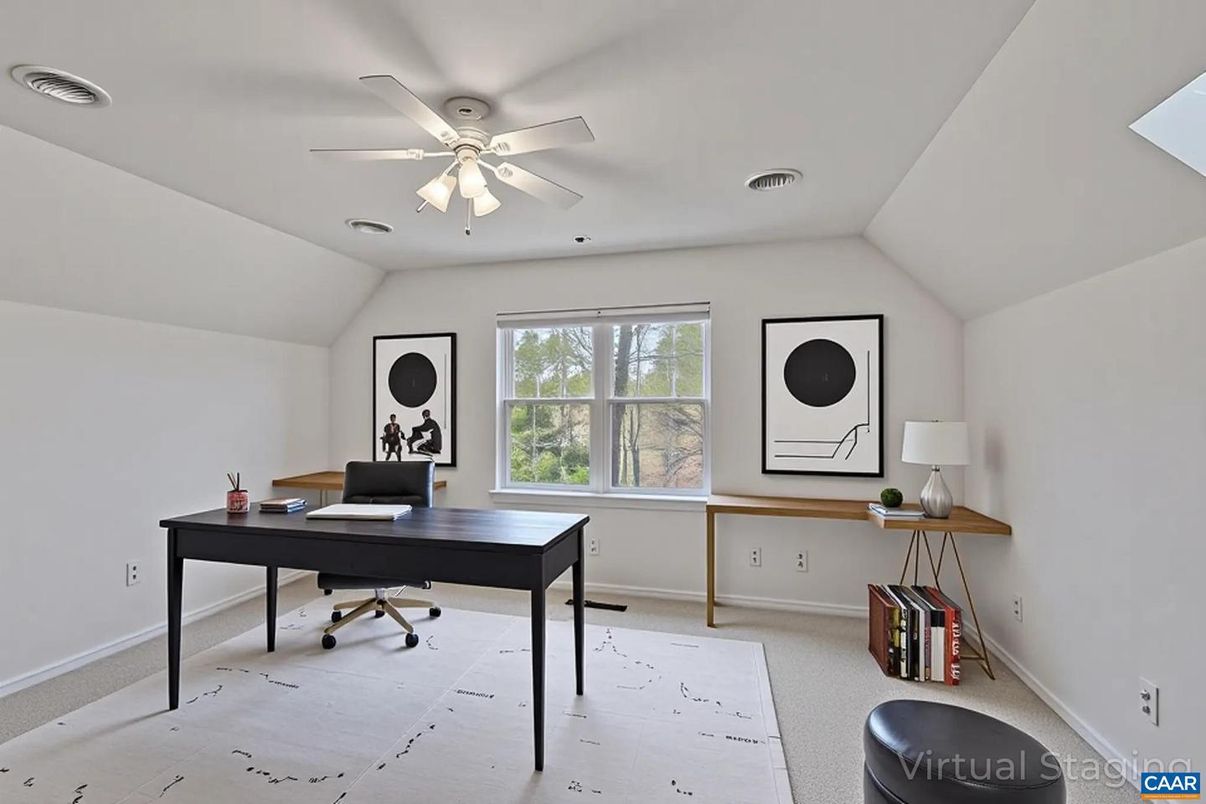 Home Office, Interior, Recessed Lighting