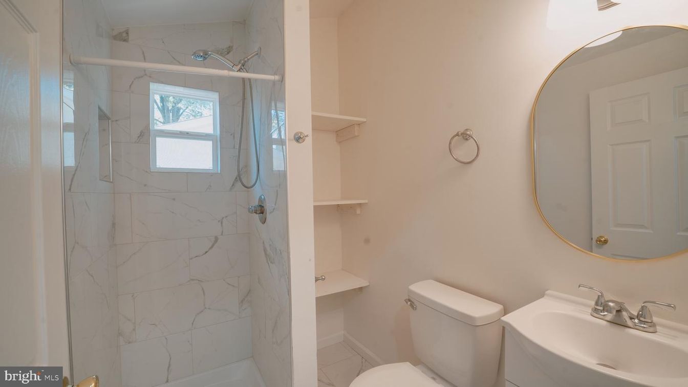 Bathroom, Glass Shower, Interior, Marble Walls