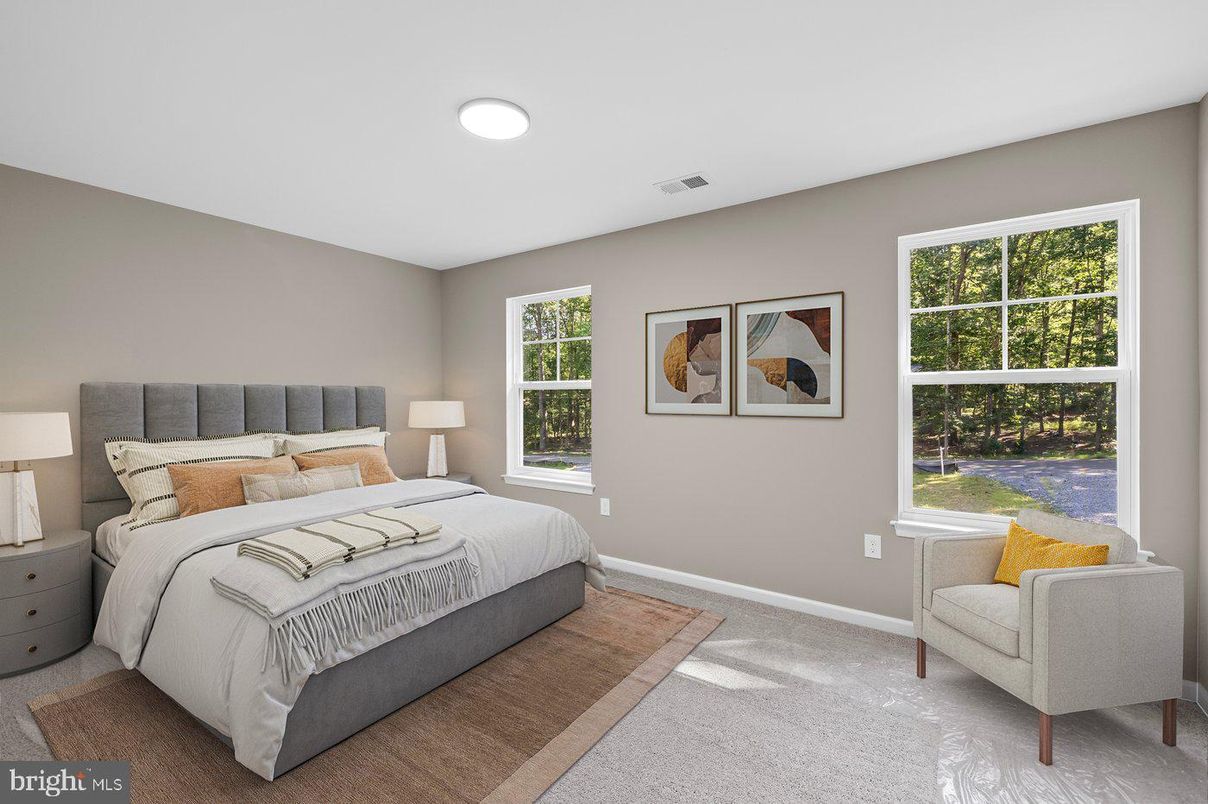 Bedroom, Interior, Recessed Lighting