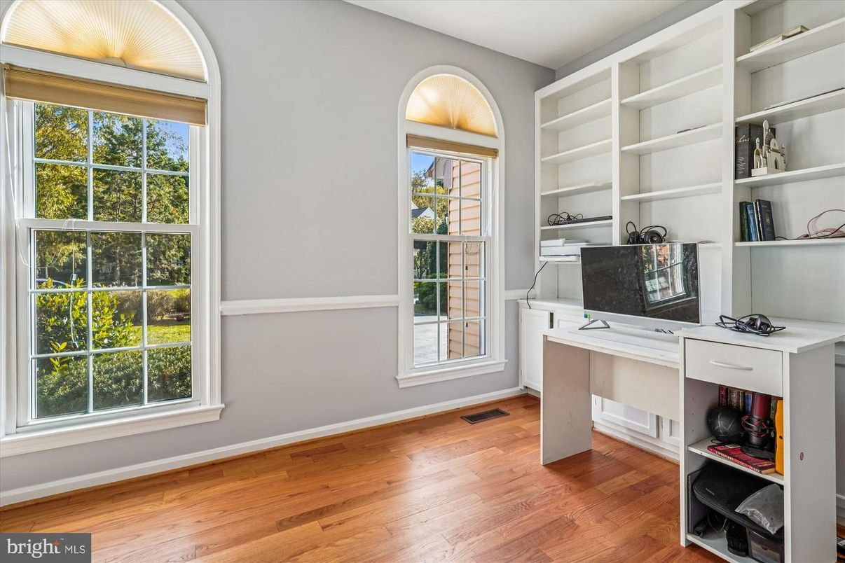 Home Office, Interior, Wood Texture Flooring