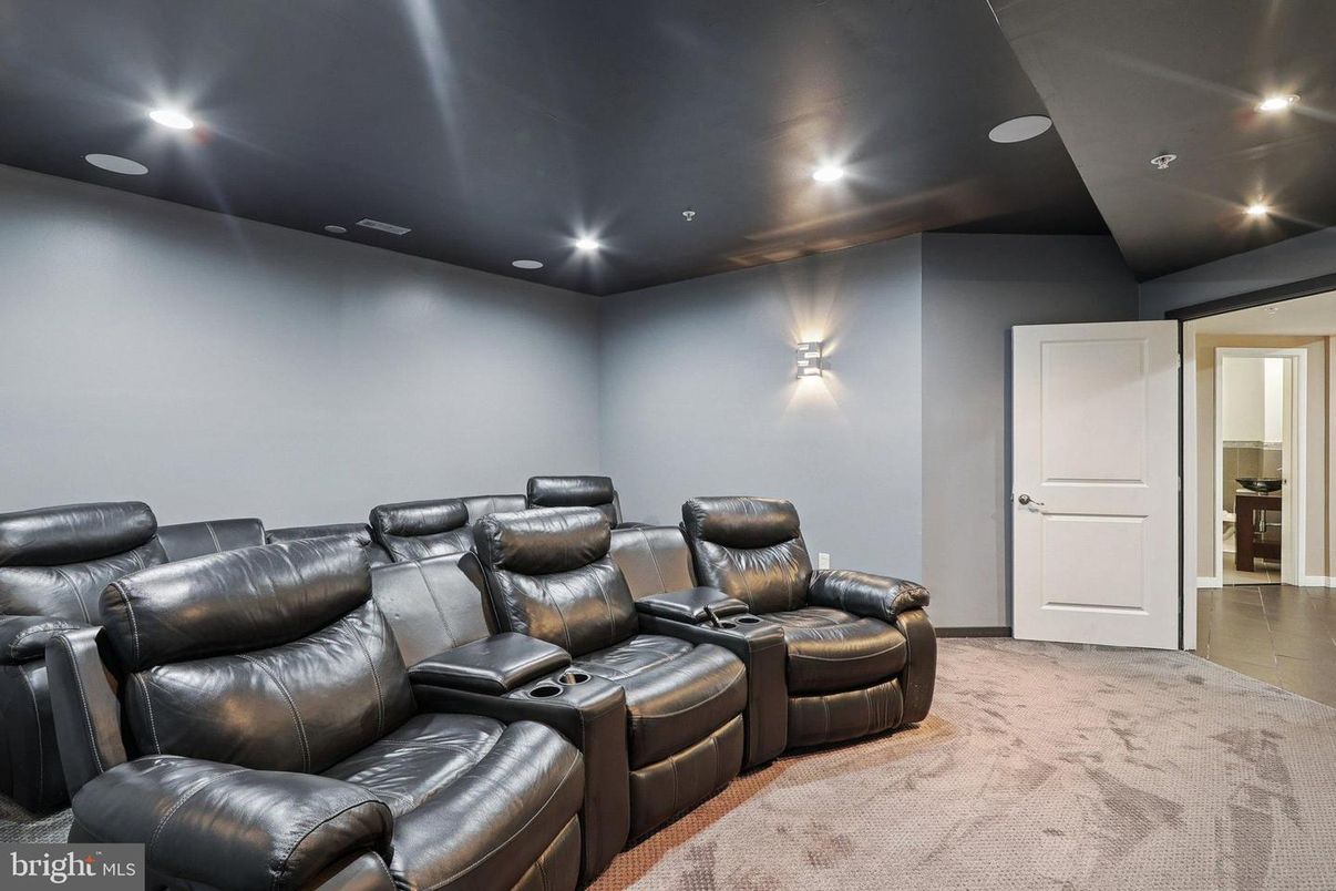 Home Theatre Room, Interior, Recessed Lighting, Theatre Room