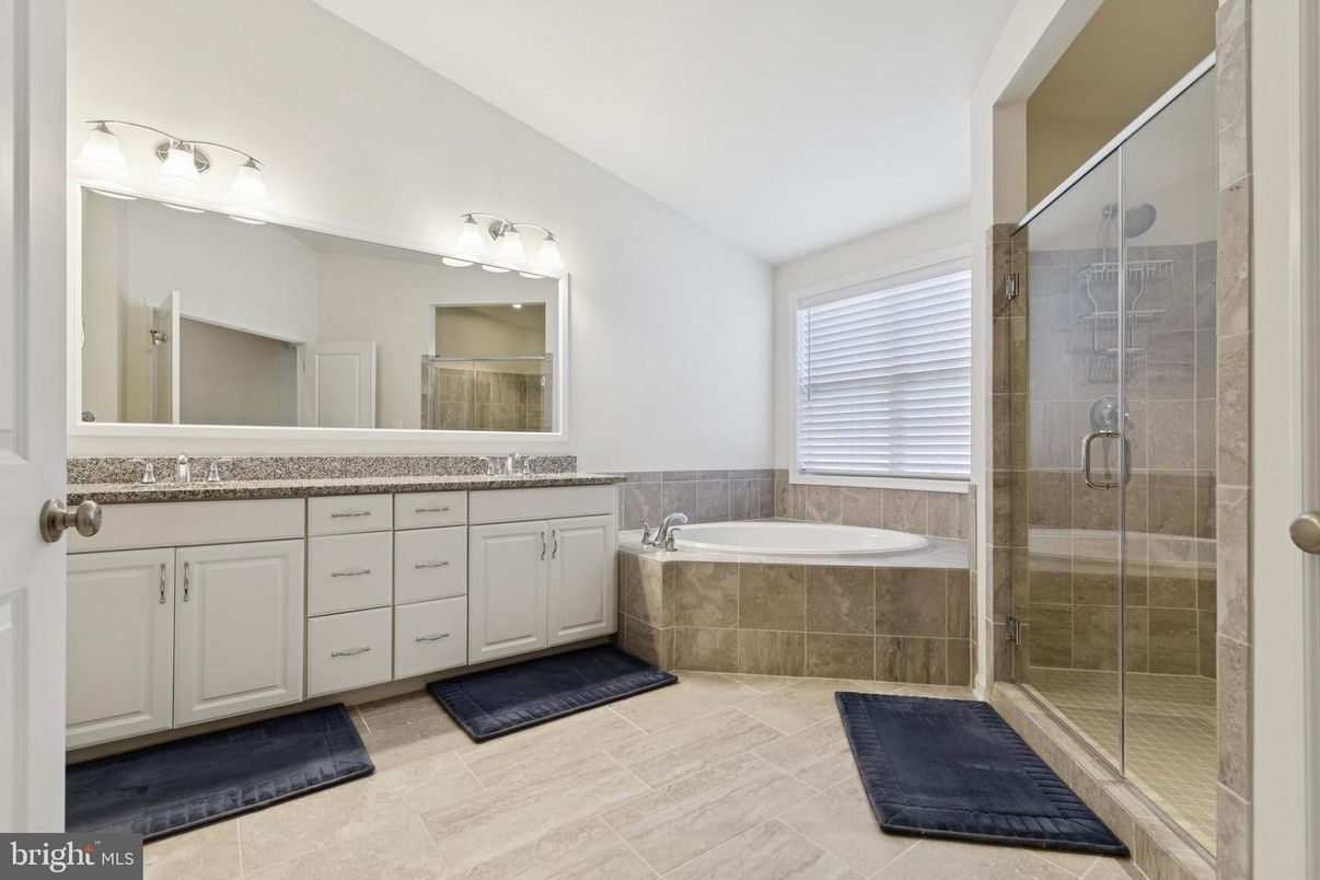 Bathroom, Dual Sink Vanities, Glass Shower, Interior