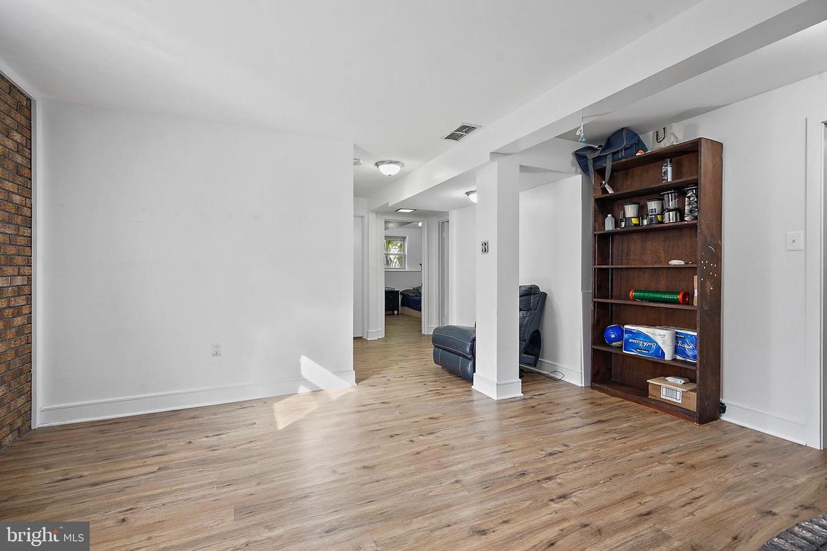 Interior, Stone Walls, Wood Texture Flooring