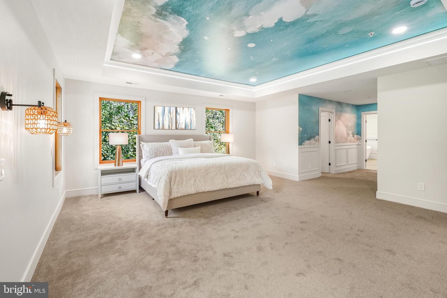 Bedroom, Interior, Recessed Lighting