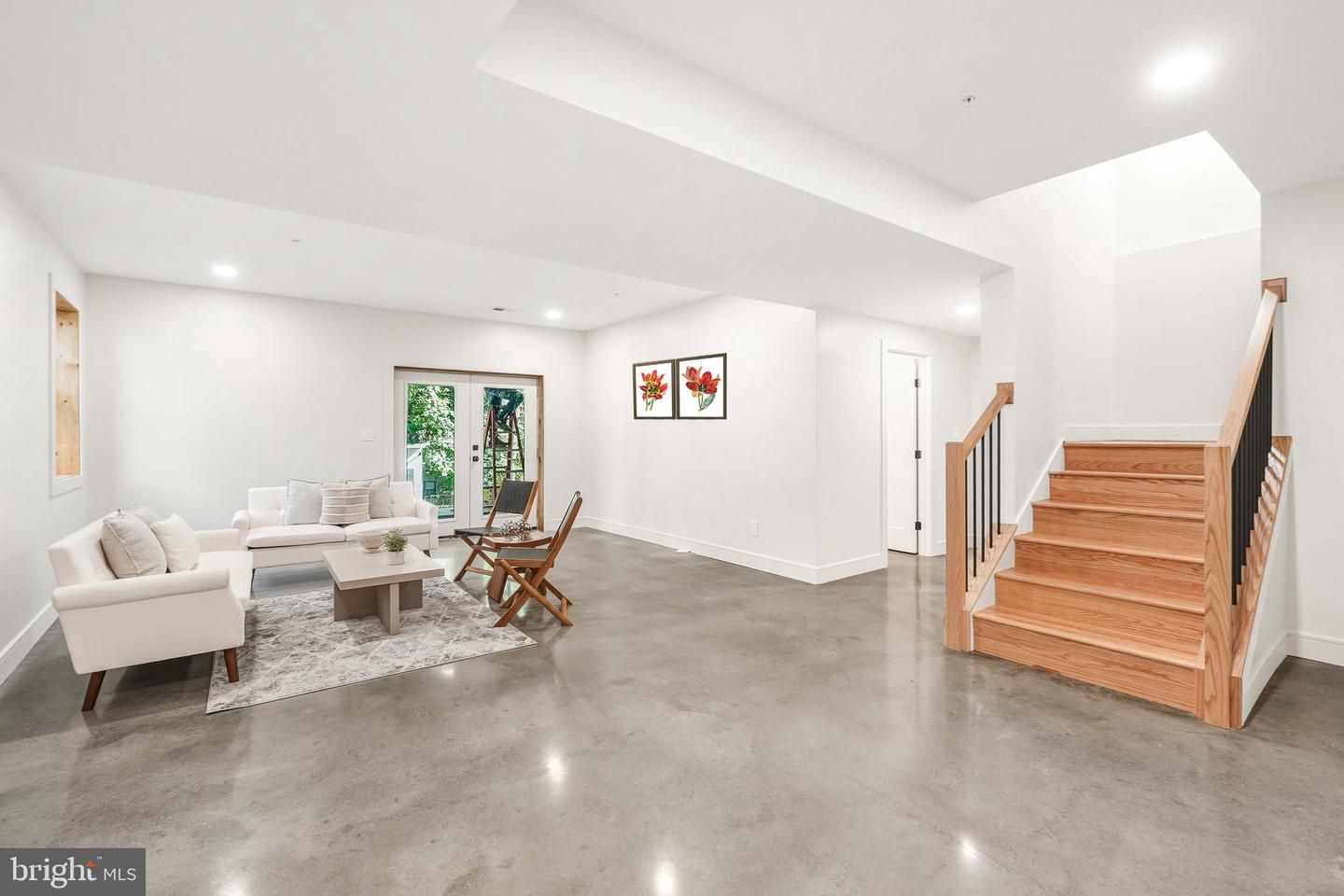 Interior, Living room, Recessed Lighting