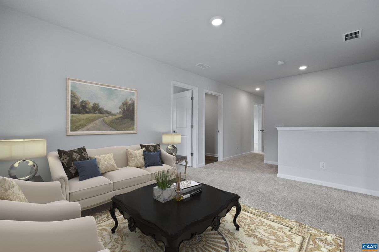 Interior, Living room, Recessed Lighting