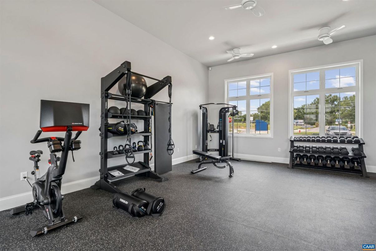 Fitness Equipment, Interior, Recessed Lighting