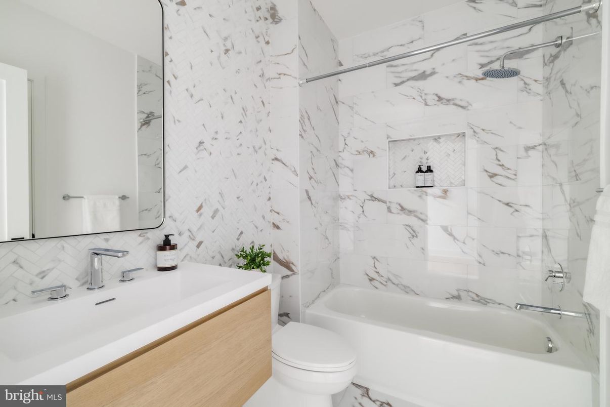 Bathroom, Interior, Marble Walls