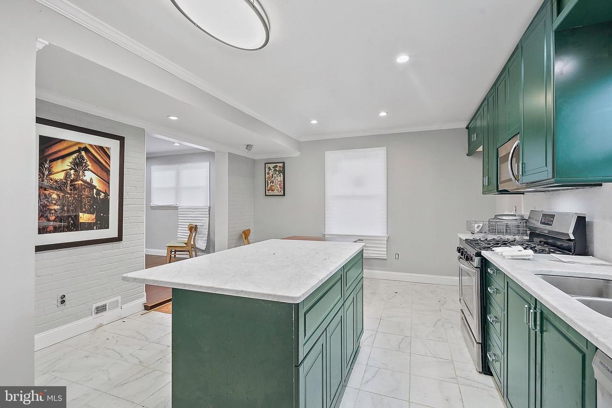 Interior, Kitchen, Marble, Recessed Lighting