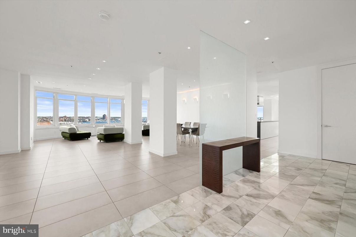 Dining room, Interior, Marble, Recessed Lighting, Water