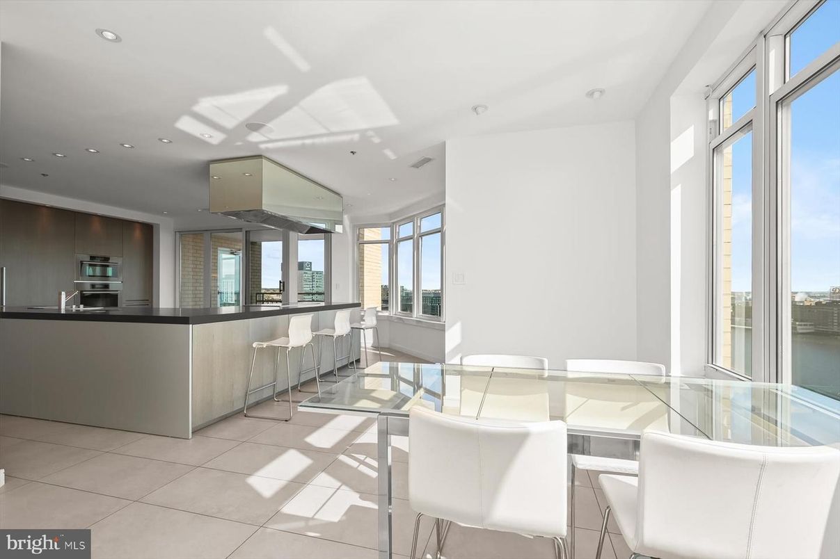 Interior, Kitchen, Recessed Lighting, Stainless Steel Appliances, Water