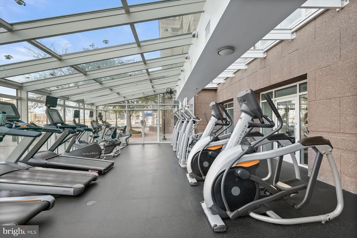 Fitness Equipment, Glass Ceilings, Gym, Interior, Sun Room