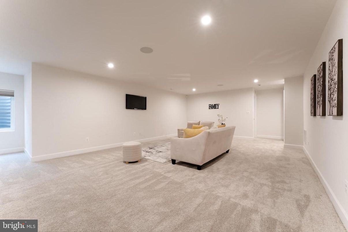 Interior, Living room, Recessed Lighting