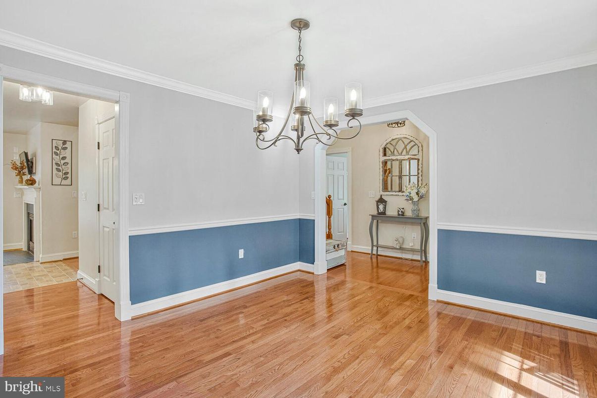Chandelier, Empty room, Fireplace, Interior, Wood Texture Flooring