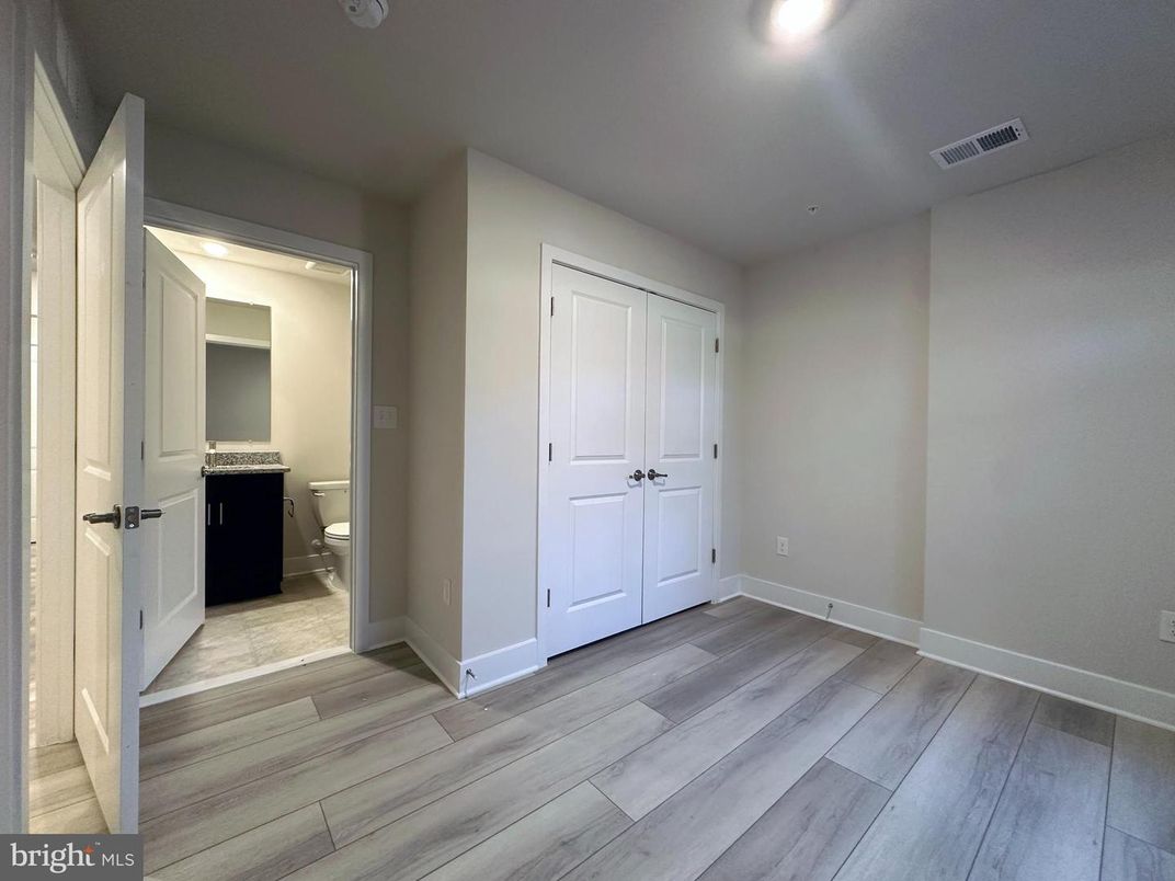 Bathroom, Empty room, Interior, Recessed Lighting, Wood Texture Flooring