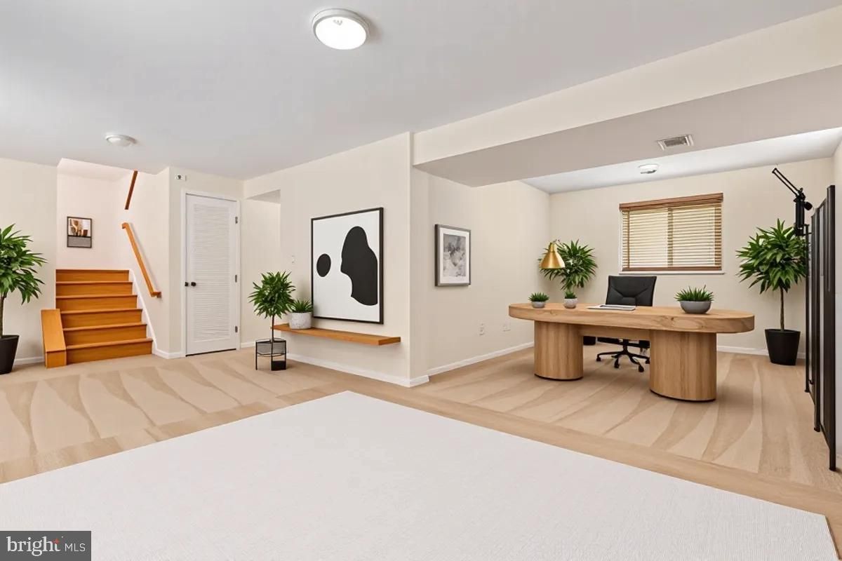 Home Office, Interior, Wood Texture Flooring